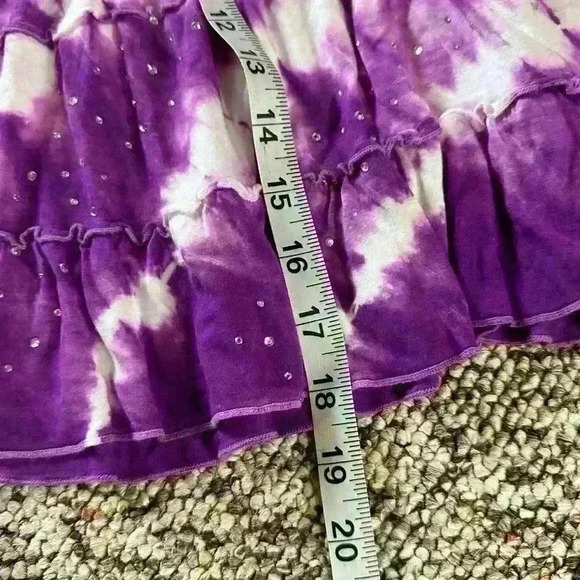 INC Rhinestone Embellished Rayon Flared Skirt / Beach Cover-up Womens Medium - Picture 3 of 5